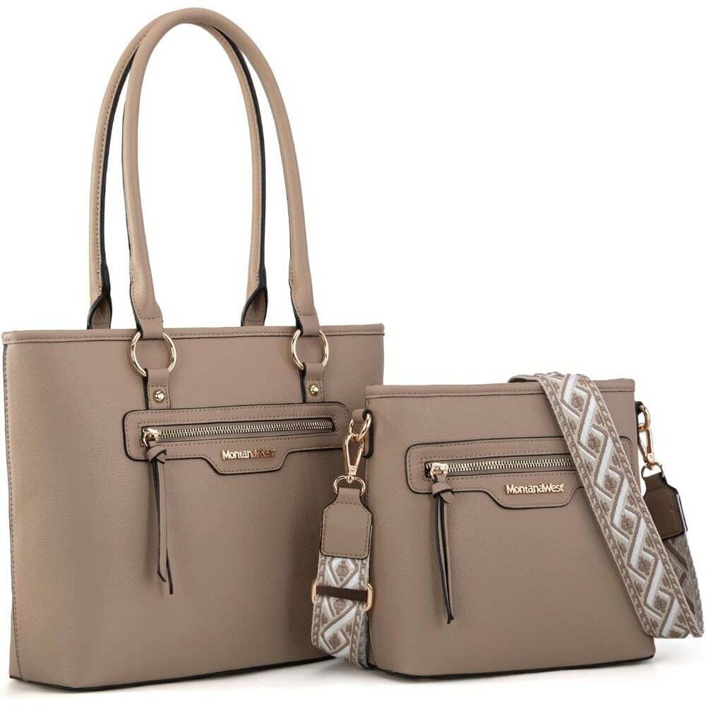 Handbags Set for Women Vegan Leather Large Tote Crossbody Purses Stylish